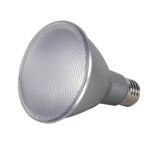 Satco S9432 Par30 Long Neck LED 3500K 40' Beam Spread Medium Base Light Bulb, 13W,3500K Neutral White
