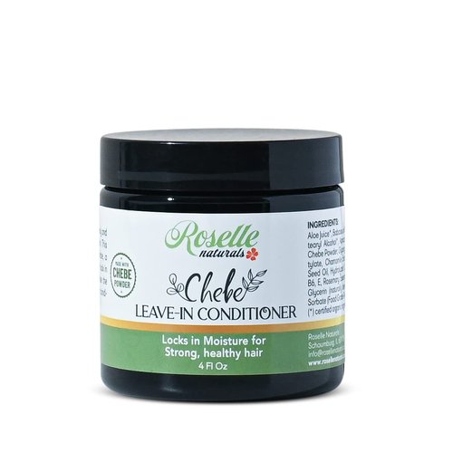 Roselle Naturals Chebe Leave-In Conditioner, Moisturizing, Hair Growth and Repair Made with Chebe Powder, Chebe Oil and Rosemary Essential Oil (4 Ounce (Pack of 1))