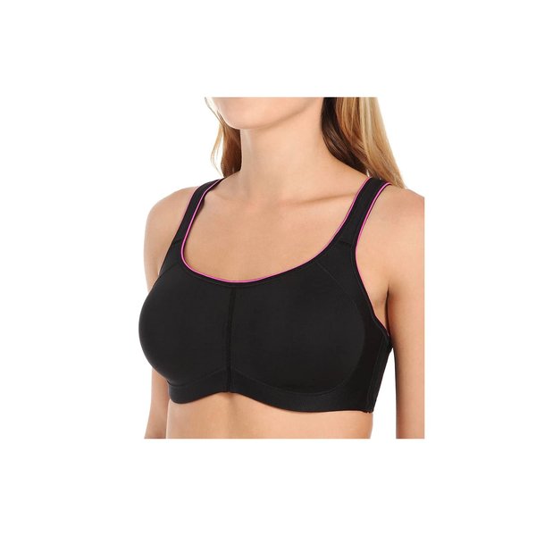 Dominique Women's Zoe Pro Max Support Convertible Racerback Bra (32B-44I) #6100 - Black - 36G