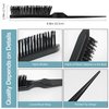 Edge Styling Brush with Nylon Bristles, Portable Back Hair Brush for Women and Men, Essential for Styling and Grooming