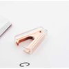 Rose Gold Staples Remover 1 Pack Clear Acrylic Body Steel Jaws Staple Puller Removal Tool for Dress Up Home Office School Desk Accessories Gift (1 Pack, Rose Gold)
