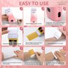 Roll On Wax Kit with Wax Warmer for Hair Removal - Wax Roller Heats Up Wax to Remove Unwanted Hair from Sensitive Areas - Waxing Strips, Wax Heater and Other Waxing Accessories Included