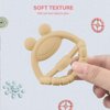 Stacking Rings Toys for Babies, Silicone Soft Teething Toy Nesting Ring Toys 6 Pcs Frog Learning Tower for Infants Over 6 Months Blocks for Toddlers Soft Bath Toy 1-3 Years