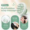 BEAUTLOHAS. Scalp Massager Shampoo Brush, Scalp Scrubber with Soft Silicone Bristles, Scrubber Scalp Exfoliator for Dandruff Removal，Hair Grouth,Wet Dry Hair Massager Brush for All Hair (Mint Green)