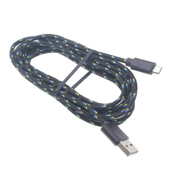 10ft USB Cable MicroUSB Charger Cord for Moto e6 Phone, Power Wire Long Sync Braided Fast Charge Compatible with Motorola Moto e6