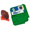 DECOSET NFL Los Angeles Rams Football & Tee Cake Decorations, 3-Pc, Cake Topper with Field & Team Sticker, Tee & Football, Licensed Product Of The NFL, Birthday Cake Decorations For After Party Fun