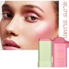 HOSAILY Cream Blush Stick for Cheeks, Multi-Use Makeup Blush Stick for Eyes Lips Face, Travel-Friendly Tinted Solid Moisturizer Matte Blush, Natural Glow Blendable Smooth Blusher with Brush-Shy Pink