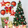 KatchOn, Christmas Santa Balloon and Star Balloons - 37 Inch, Pack of 5 | Christmas Foil Balloons for Christmas Decorations Indoor | Merry Christmas Balloons Decorations | Christmas Party Decorations