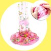 6 Pack Jelly Cube Crunchy Slime Kit, with Yellow, Pink, Purple, Green & Blue Clear Crunchy Slime, Super Soft Sludge Toy with Cute Charms, Party Favors Christmas Slime for Girls and Boys