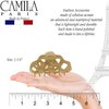 Camila Paris CP2516 French Hair Clip for Women, Beige, Girls Hair Claw Clips Jaw Fashion Durable and Styling Hair Accessories for Women, Strong Hold No Slip Grip, Made in France