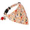 ADOGGYGO Fall Cat Collars Breakaway with Removable Bandana, Adjustable Autumn Thanksgiving Cat Collar Cute Fall Leaves Cat Bandana Collar for Cats Kittens (Fall)