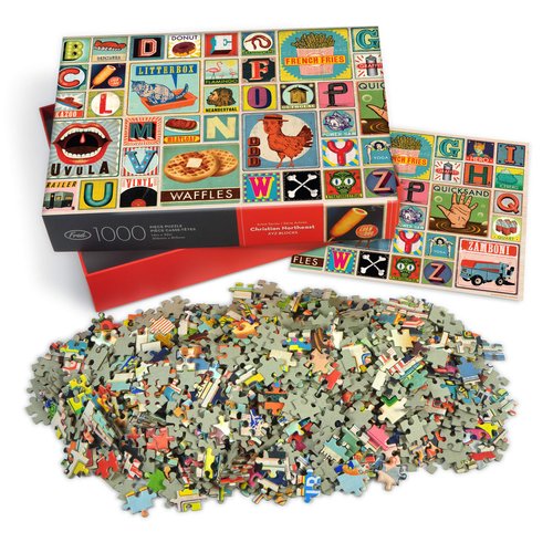 Genuine Fred XYZ BLOCKS by Christian Northeast, 1000 piece puzzle