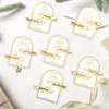 No Bend Hair Clips 12PCS Bridesmaid No Crease Hair Clips Gold Glitter Hair Clips Hair Setting Clips for Bridesmaid Proposal Gift Hair Clip for Makeup Styling Sectioning(12Pcs/6Cards)