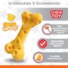Nylabone Power Chew Cheese Bone Dog Chew Toy, Cute Dog Toys for Aggressive Chewers, Cheese Flavor, Medium/Wolf (1 Count)