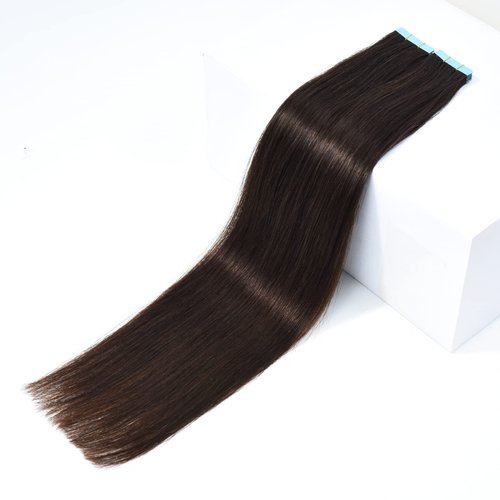 ROSEBUD Tape in Hair Extensions REMY Human Hair, Secure Skin Weft Hair Extensions Seamless 40g/Pack 20Pcs 10 Inch