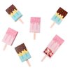 Adam Victor 3D Popsicle Design- Gift Boxes Funny Candy Box DIY Lovely Party Favor& Mini Goody Boxes for Kids, 12 Pack, 2 Colors(Pink and Blue)