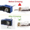 RJ45 Crimp Tool Kit Pass Thru Ethernet Crimper for Cat5e Cat6 Cat6a 8P8C Modular Connectors, All-in-One Cat6 Crimping Tool and Tester(9V Battery Not Included)