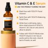 YEOUTH Vitamin C Face Serum with Hyaluronic Acid, Vitamin C Serum for Face, Vitamin C for Face Targets the Appearance of Dull Spots, Face Serum for Women and Men 2oz