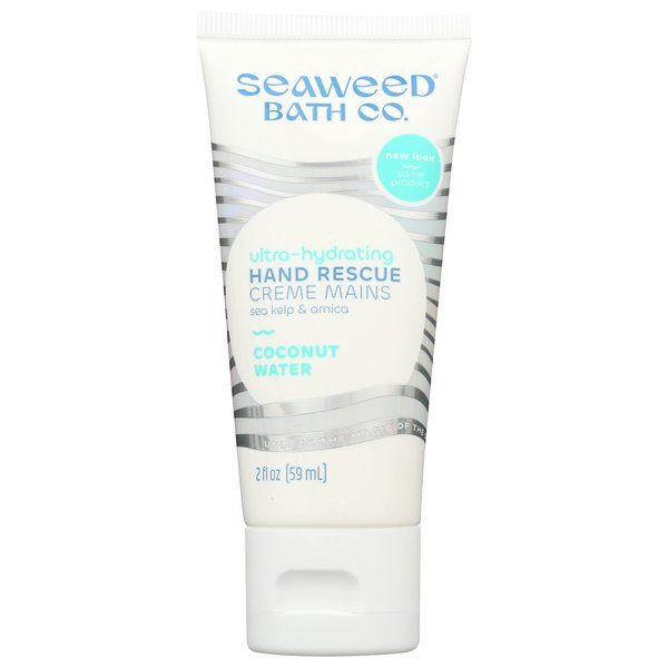 The Seaweed Bath Co. Ultra-Hydrating Hand Rescue, Coconut Water Scent, With Natural Bladderwrack Seaweed, Vegan, Paraben Free, 2 Oz (Pack of 1)