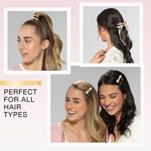 Scunci by Conair 125 Piece Hair Accessories Set - hair accessories for women - hair bow - bows - hair clip - hair elastics - bobby pins - Neutral colors with storage