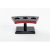 ASIAN HOME Japanese Style Temaki Sushi Roll Holder With Three Compartments Holes, Kitchen Dining Decor Display Stand, Restaurant Supply Serveware (7" x 3.25" x 3.5")