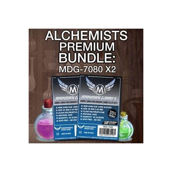 Mayday Games Alchemists Game Accessory- Premium Card Sleeve Bundle