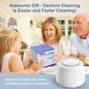 Raymall Utrasonic Retainer Cleaner, Denture Ultrasonic Cleaner Portable Aligner Sonic Dental Appliance Cleaner Jewelry Cleaning Machine for Home Travel, Sonic Dental Cleaner Ultrasonic Dental Cleaner