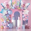 Butterfly Balloons for 5th Birthday Decorations Girl, Butterfly Foil Balloon for Butterfly Theme Birthday Party Decorations Supplies