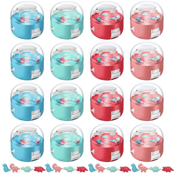 Meanplan Mini Claw Dinosaur Machine Toys Machine Prizes for Kids Figures Arcade Grabber Game Christmas Birthday Gifts Party Favor for Boys Girls(8 Pcs, Dinosaur Style)