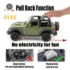 TOKAXI 1/36 Scale Jeep Wrangler Rubicon Diecast Car Models,Pull Back Vehicles Toy Cars,Cars Gifts for Boys Girls