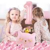 Cat Birthday Decorations, Cat Balloons, Pink 1 Balloon Number 40 inch, Cat Themed Birthday Party Decorations, One Balloons for 1st Birthday Decorations Girl