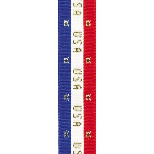 Offray America USA Stripe Craft Ribbon, 7/8-Inch Wide by 10-Yard Spool, Red/White/Blue