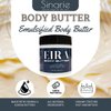 Sinarie Emulsified Body Butter - Luxurious Moisturizing Lotion with Shorea, Squalane, Coconut Oil & Kokum Butter, 4 oz (4 oz., Eira - Unscented)