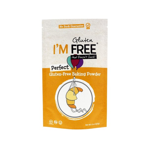 I'm Free Perfect Gluten-Free Baking Powder Vegan ⊘ Non-GMO Gluten-Free OU Kosher Certified - 8 oz.