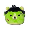 Squishmallows Official Kellytoy 3.5 Inch Clip On Bag Keychain Backpack Clips Squishy Soft Plush Toy Animal (Len Frankenbear Halloween)