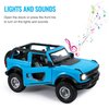 ARMSKY Toy Trucks Ford Bronco 1:24 Scale Metal Model Die-cast Hobby Toy Cars Gifts for Boys Girls and Adults Bronco Car Lovers Collection, Blue