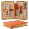 Manicure Set, Pedicure Sets, Nail Clipper Sets, Stainless Steel Professional Nail Cutter Kits with Travel Case (12 Count)
