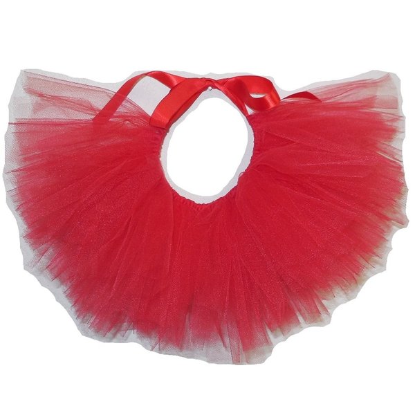 Handcrafted in USA Red Tulle Tutu for Medium Dogs