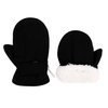 Slivery Color Toddler Gloves Kids Mittens Winter Warm Lined Fleece Gloves Waterproof Snow Baby Mitten for Boys Girls