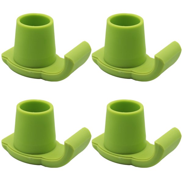 Magicorange Walker Glide Skis, 4 Pcs Universal Fit Walker ski Glides,Easy to Use Rubber Walker Glides,Walker Feet Replacement (Purple)