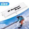 2 Pcs Snowboard Wax Plastic Scraper- Ski Wax Scraper- Ski Snowboard Plastic Scraper for Removing The Extra Cooled Wax (9 x 2.2 Inch)
