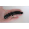 Black sparkly crystal banana hair clip with rhinestones medium fine hair