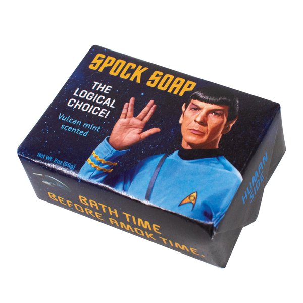 The Unemployed Philosophers Guild Star Trek Spock Soap - Made in the USA - Made in The USA, 2oz (56g) Travel Size Guest Bar