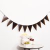 Daimay 26th Birthday Party Decorations Gold Black Happy Birthday Latex Confetti Balloons Triangle Flag Banner Number 26 Foil Balloon Cake Topper for Men Women Anniversary Birthday Party Supplies