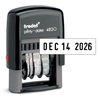 Trodat Printy 4820 Date Stamp, Self-Inking Stamp for Professional and Personal Applications, 3/8” x 1-¼”, Eco-Friendly Climate Neutral Product (Black)