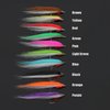 Tigofly 20 pcs 1/0 4cm UV Colors High Carbon Hook Polar Fry Salmon Trout Sea Bass Steelhead Minnow Fly Fishing Flies Lure Set