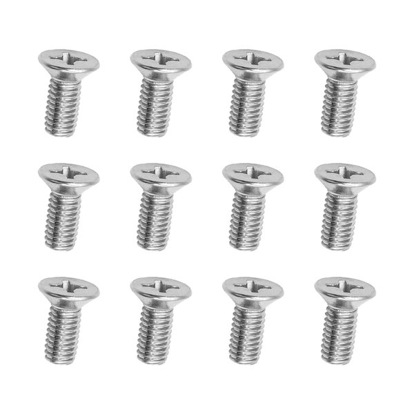 12PCS Stainless Steel Brake Disc Rotor Screws, 93600-06014-0H, Retaining Hardware Bolts Screw Kit for Front and Rear, Car Replacement for Acura, K3, City, Civic, Accord, Odyssey