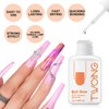Super Strong Nail Glue Gel and Quickly Nail Glue Remover Kit Press on Nail,Quick Remove Gel Nail Polish, Professional Gel Nail Remover Remove Gel Polish In 2-3 Minutes Safely，No Damage to Nails