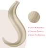WENNALIFE Tape in Hair Extensions Human Hair Ash Blonde Highlighted Platinum Blonde Tape in Extensions, 10pcs 25g 14 inch Remy Invisible Tape Ins Straight Soft Real Human Hair Tape in Extensions