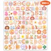 100 PCS Five Is A Vibe Temporary Tattoos Themed 5th Birthday Party Decorations Favors Supplies Décor Groovy Retro Boho Rainbow Hippie Tattoo Stickers Gifts For Game Boys Girls Classroom School Prizes